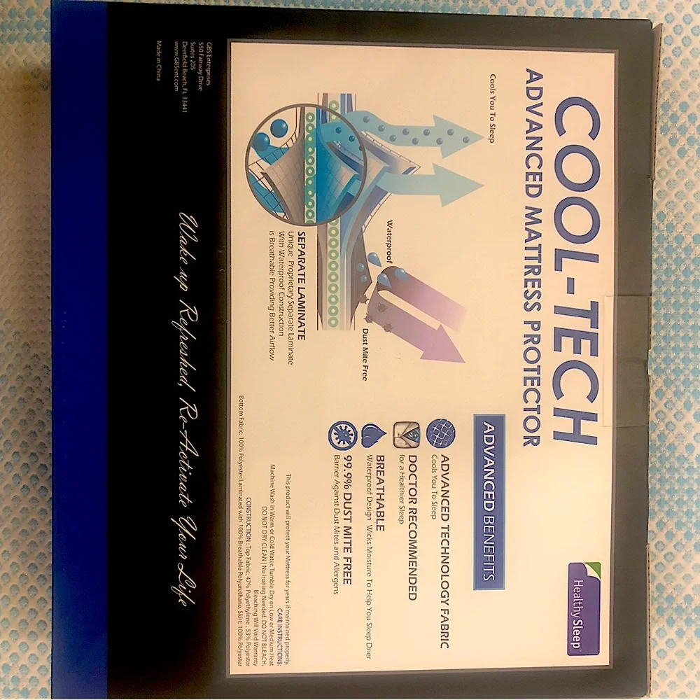 Brand New In Box Cooling Mattress Protector Twin XL